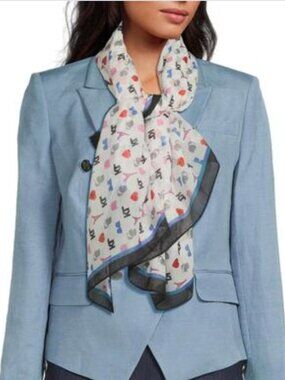 NWT Karl Lagerfeld Paris Women’s Kolorful Karl Icon Pocket Square